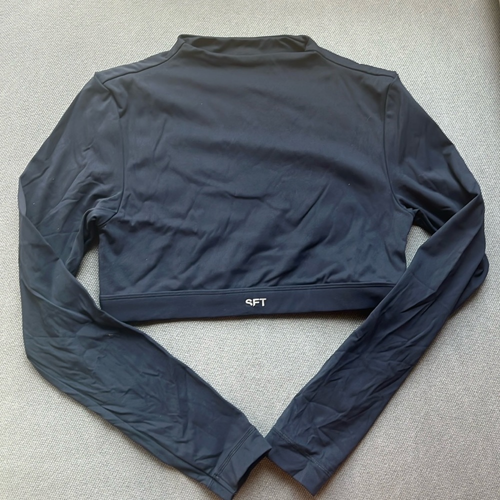 SET ACTIVE Top Navy Blue Long Sleeve